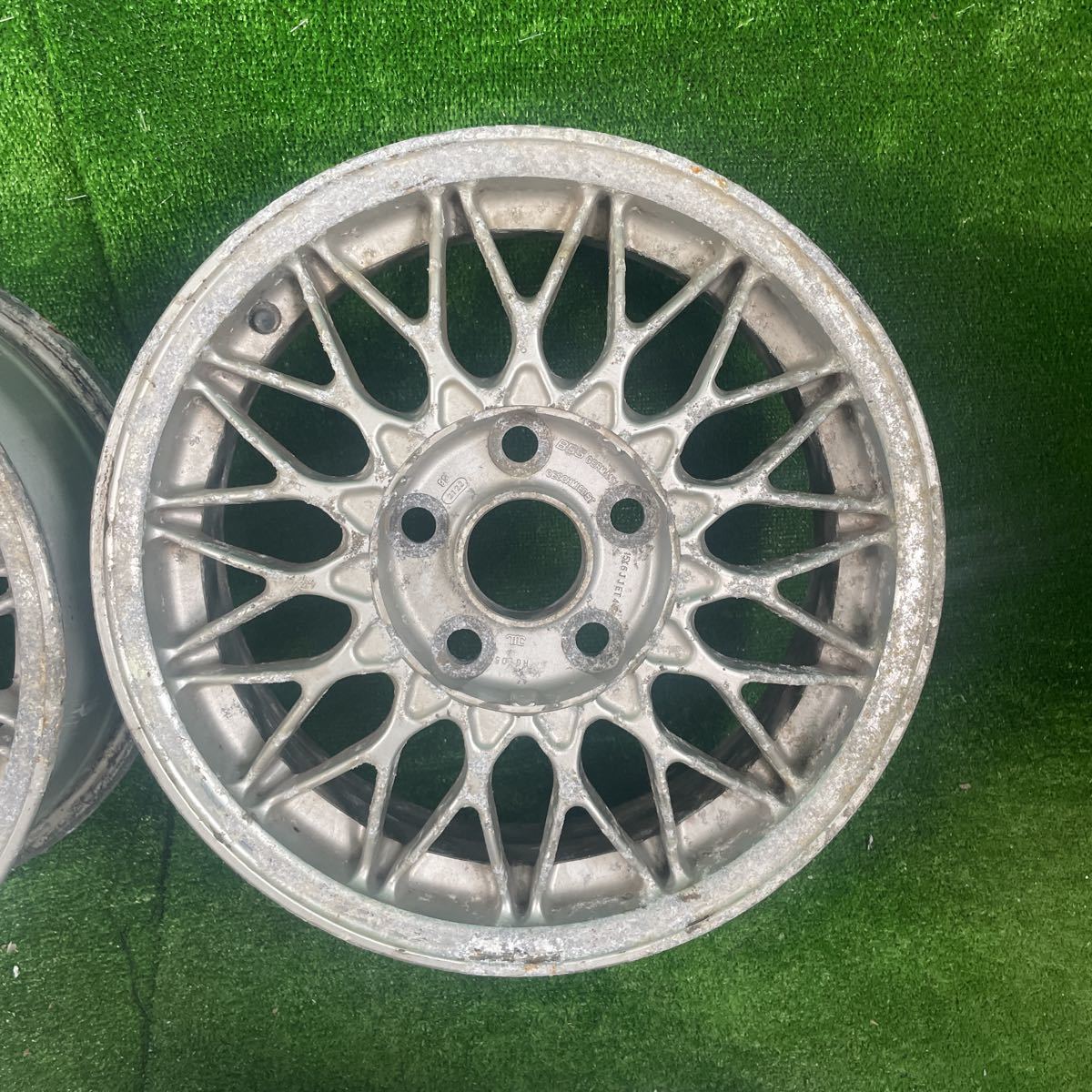 695.BBS RG105 TOYOTA 純正オプション 15×6J +45 114.3 5穴 4本 トヨタ 純正ホイール 希少 アルミホイール_画像4