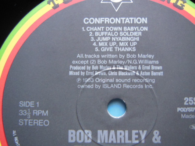 【LP】コンフロンテイション/ボブ・マーリー・アンド・ザ・ウェイラーズ　盤のみジャケットなし Bob Marley & The WAILERS/CONFRONTATION_画像4