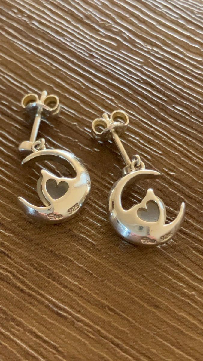 STAR JEWELRY☆ピアス☆シルバー☆ムーンストーン☆ギャランティーあり☆スタージュエリー☆ハート☆シルバー925☆月モチーフ_画像5