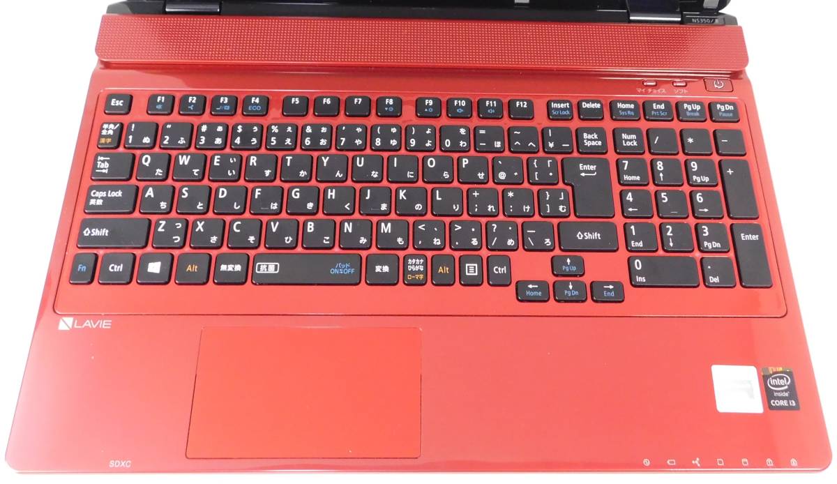 ■No40303R:赤色■windows11■Corei3-5005U■SSD:512GB■メモリ16G■NEC■LaVie■NS350/B(PC-NS350BAR-KS)■ノートパソコン