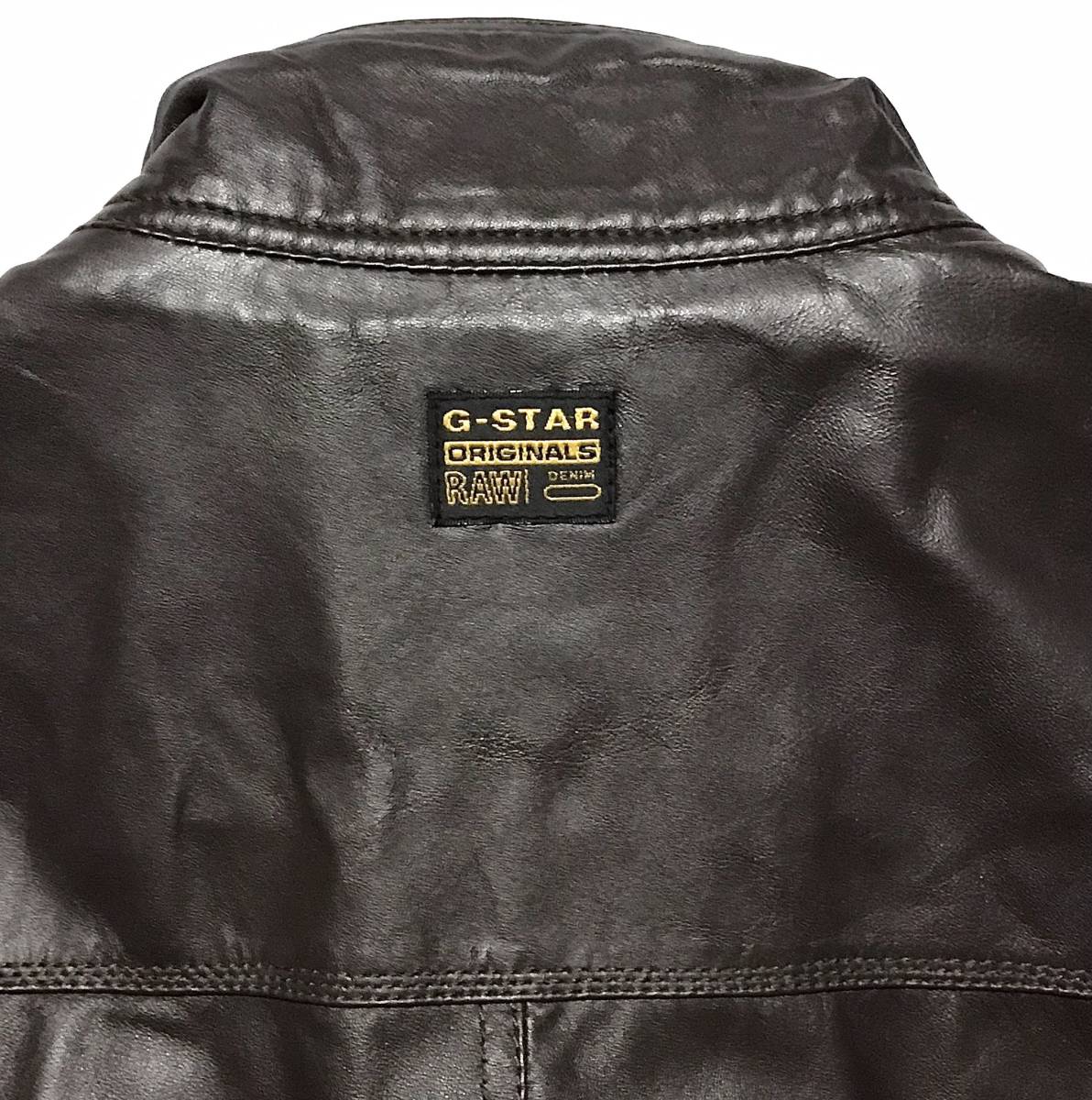 即落送料無料 美品 G-STAR RAW ジースター 定価8万円程 柔らか 羊革