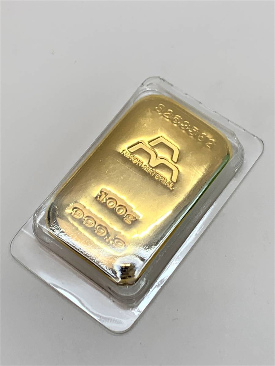【送料無料】K24 日本マテリアル 100g 999.9 インゴット 純金 FINE GOLD 投資 店頭受取可_画像4