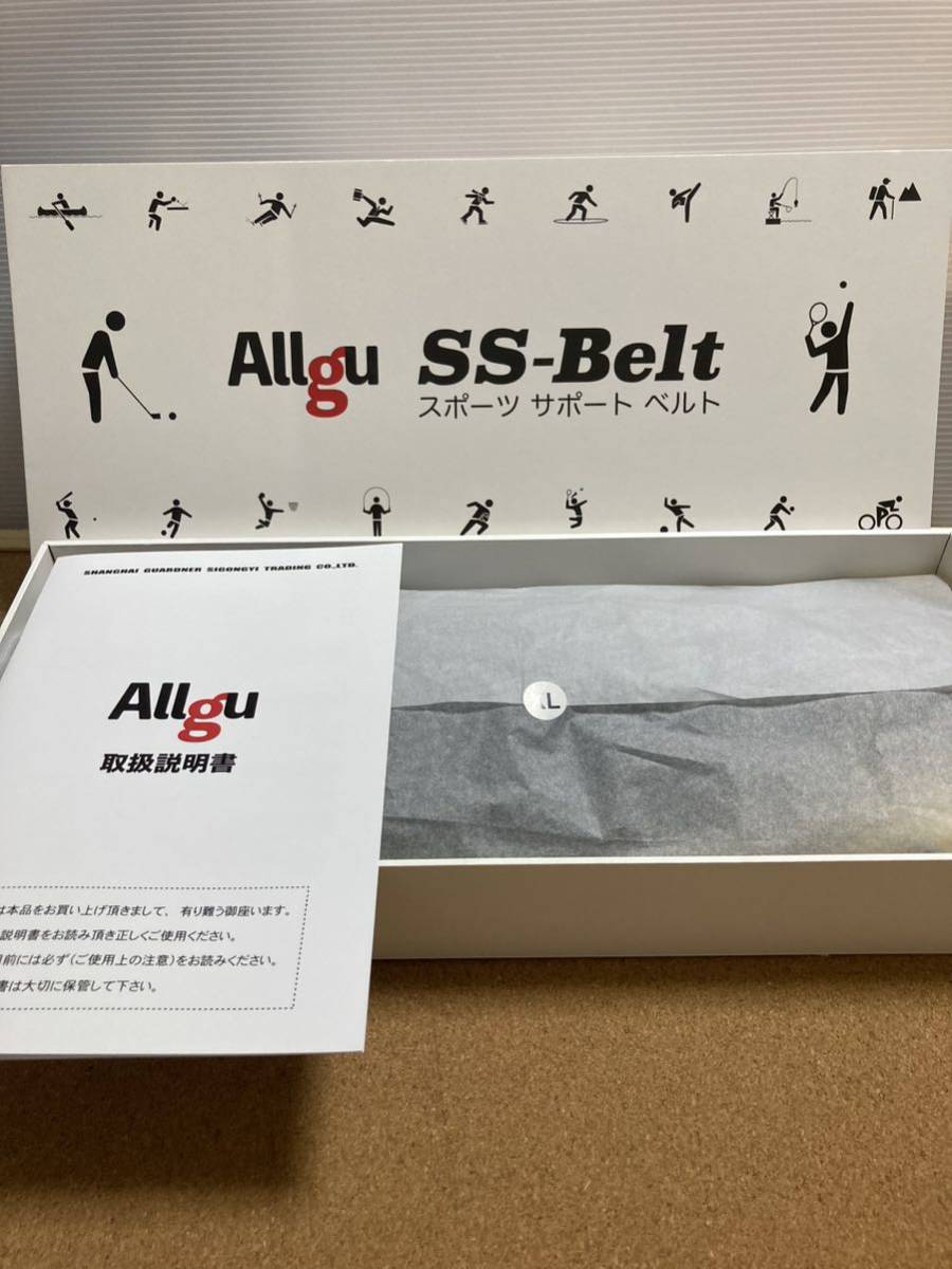 Allgu SS-BELT スポーツサポートベルト ゴルフベルト　ＸＬサイズ　ブラック