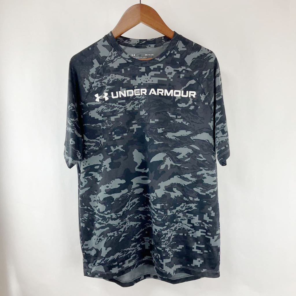 大特価 SPサイズ 迷彩柄 総柄 半袖Tシャツ スポーツウェア アンダーアーマー UNDERARMOUR S相当 丸首 グレー ロゴTシャツ ポリエステル製 Mサイズ 大特価 SPサイズ 迷彩柄 総柄 半袖Tシャツ スポーツウェア アンダーアーマー UNDERARMOUR S相当 丸首 グレー ロゴTシャツ ポリエステル製 Mサイズ