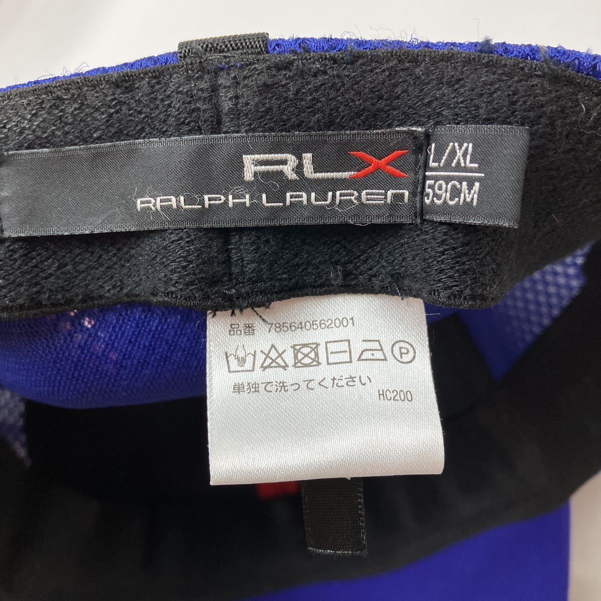 RLX RALPH LAUREN ラルフローレン メッシュ キャップ 帽子 メンズ L/XL 紫 パープル カジュアル スポーツ トレーニング 日よけ シンプル_画像10