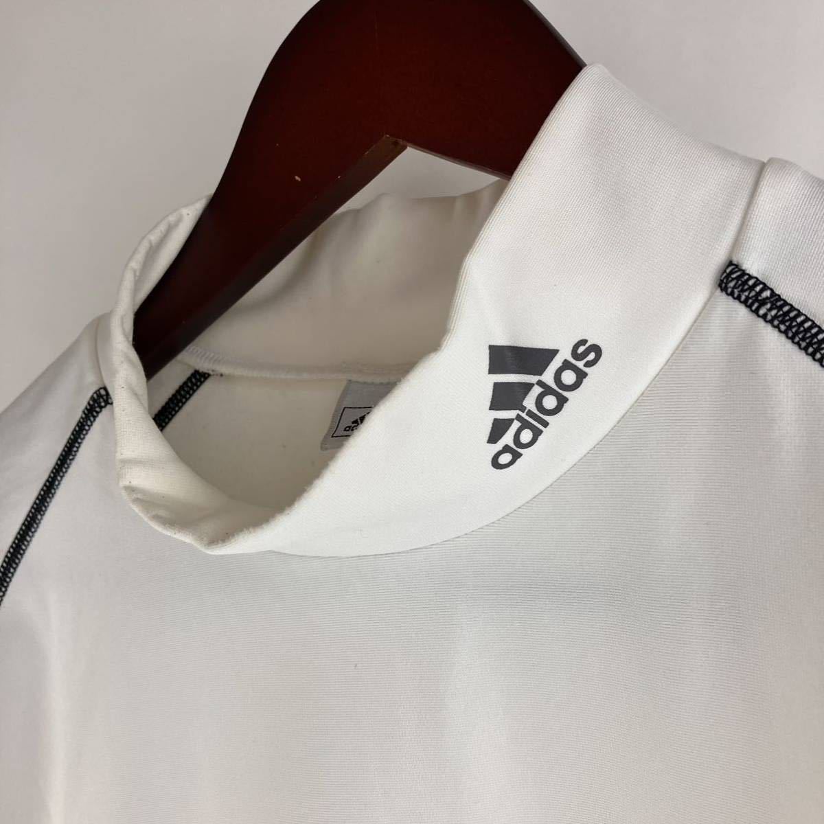 大きいサイズ adidas golf アディダス ゴルフ 長袖 Tシャツ メンズ L 白 カジュアル スポーツ トレーニング アンダー インナー シャツ