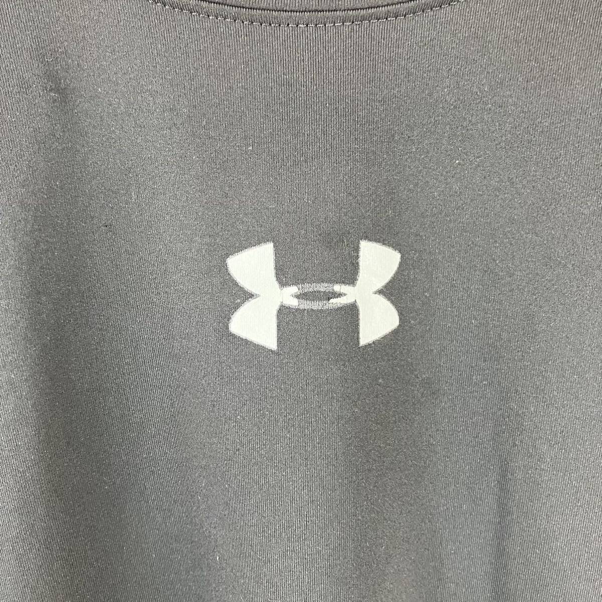 UNDER ARMOUR アンダーアーマー 半袖シャツ コンプレッションシャツ インナーシャツ スポーツウェア トレーニングウェア ブラック LG L相当_画像4