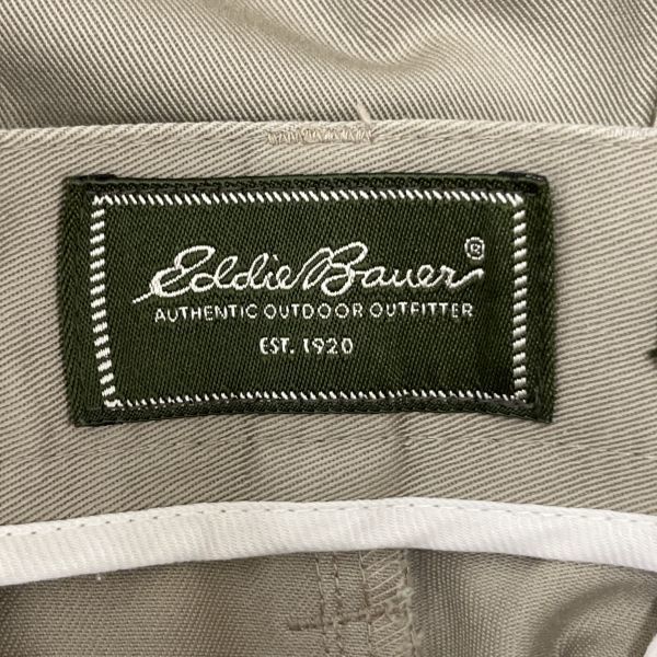 Eddie Bauer エディーバウアー メンズ 長ズボン ボトムス チノパン W32 L32 ベージュ コットン100% カジュアル アウトドア シンプル 無地_画像8