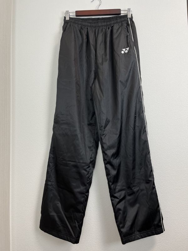 YONEX Yonex men's long trousers bottoms sport wear L size large size tennis wear black simple Logo one Point 