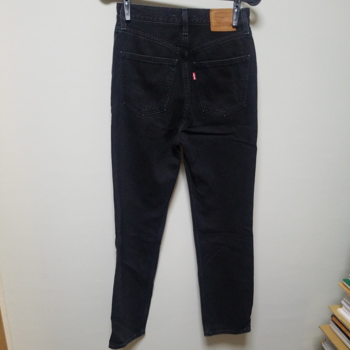 Levi's リーバイス 70's HIGH SLIM STRAIGHT  デニム 黒 26の画像2