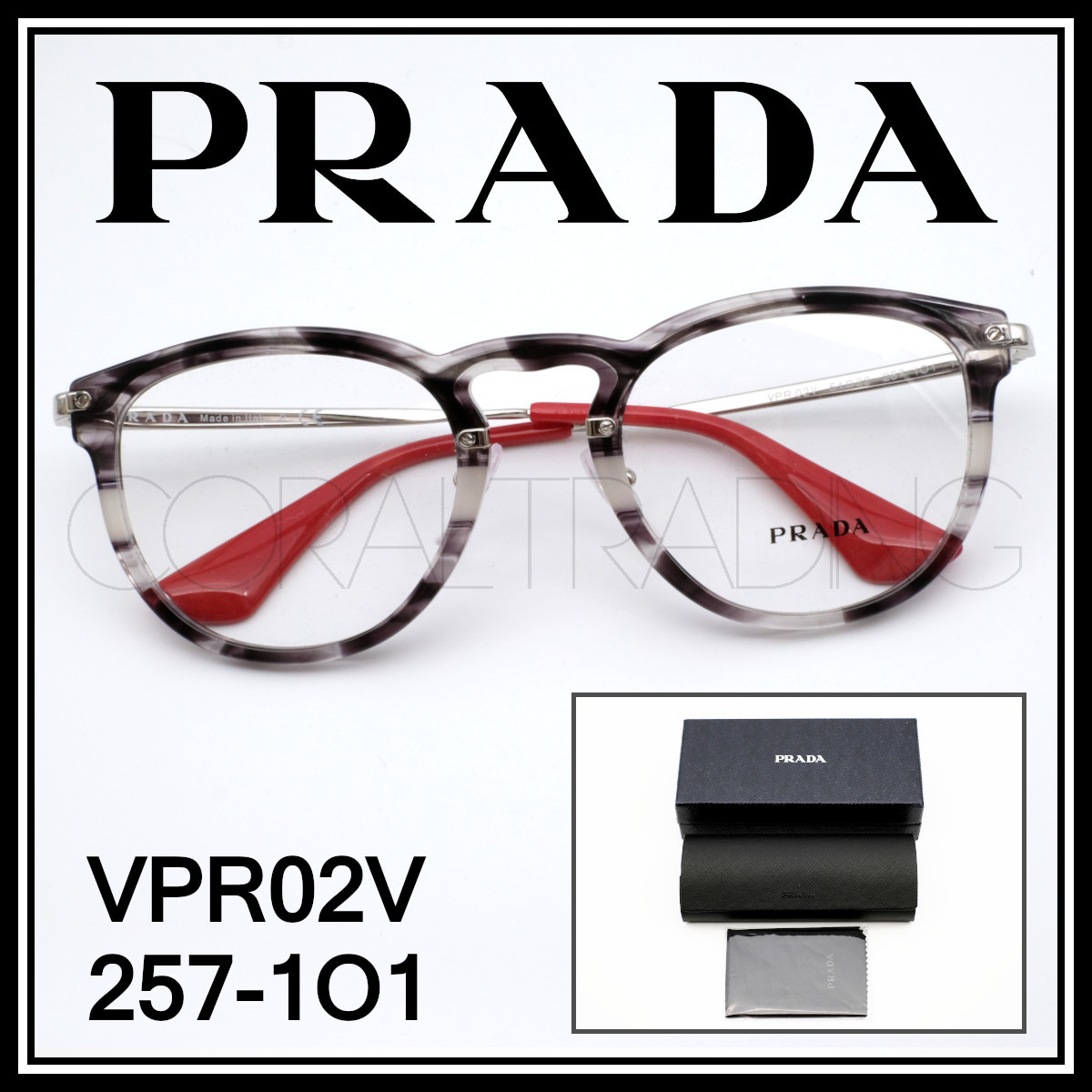 が大特価! プラダ グレーべっ甲柄/シルバー/レッド VPR02V PR02VV 23415★新品本物!PRADA セルメタルコンビネーションフレーム 眼鏡 メガネ ボストン その他 が大特価! プラダ グレーべっ甲柄/シルバー/レッド VPR02V PR02VV 23415★新品本物!PRADA セルメタルコンビネーションフレーム 眼鏡 メガネ ボストン その他