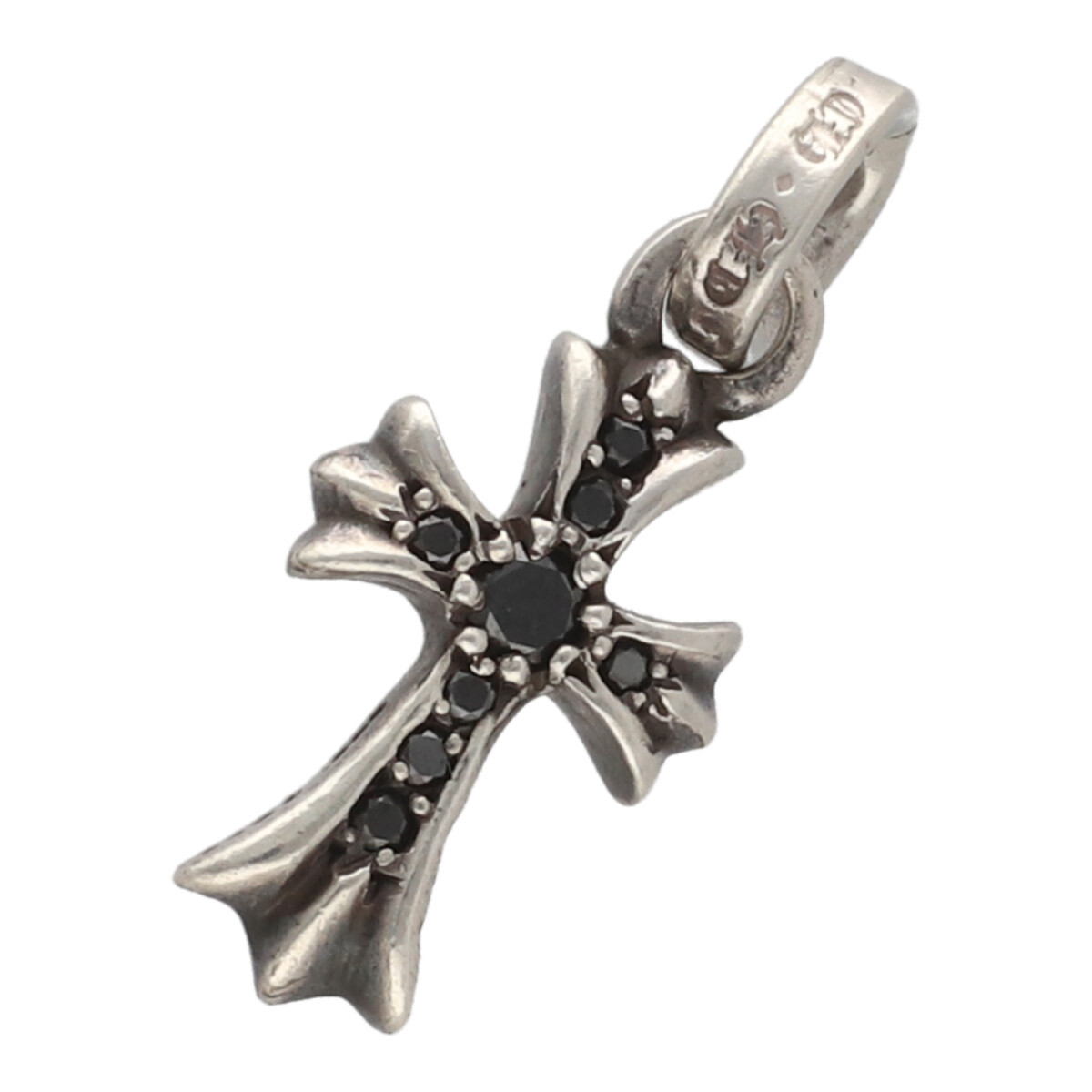 [ б/у ] CHROME HEARTS Chrome Hearts Baby Phat Cross очарование серебряный черный бриллиантовое колье 23018947 RS