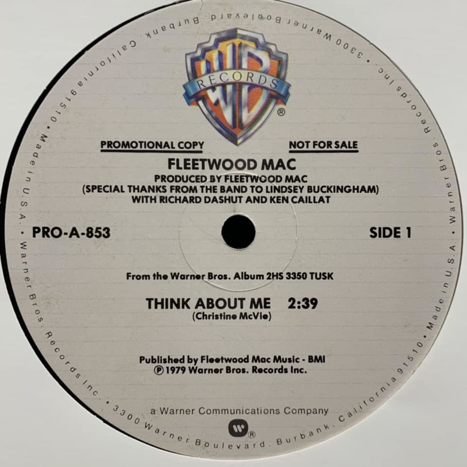 ◆ Fleetwood Mac - Think About Me◆12inch US盤 Promo ビルボード・ヒット!!_画像3