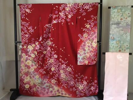 114 振袖3点セット(オーダーで仕立てたお振袖です。) www