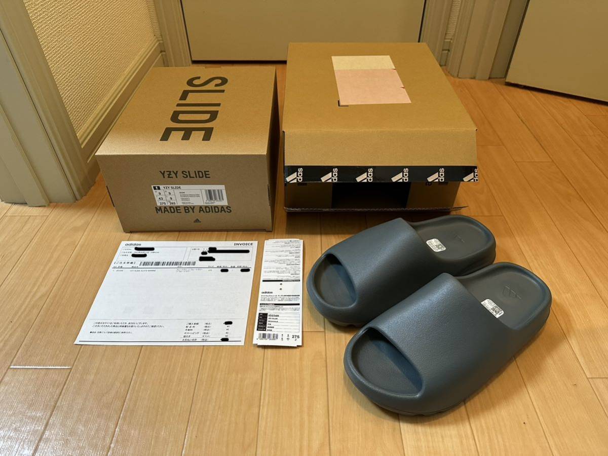 27 5cm adidas YEEZY YZY SLIDE SLATE MARINE アディダス イージー