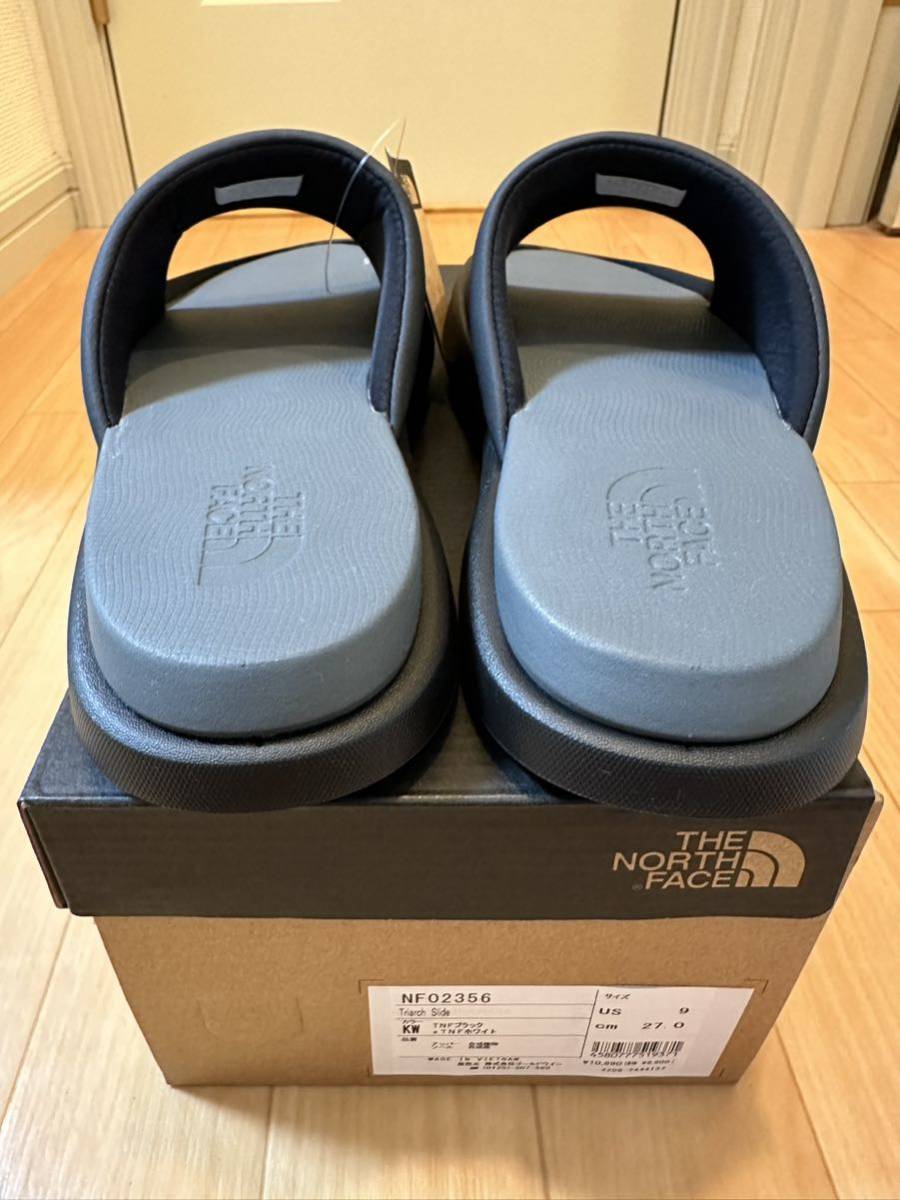 27cm THE NORTH FACE Triarch Slide KW ノースフェイス トリアーチ スライド サンダル スリッパ ブラック ホワイト 黒 白 NF02356