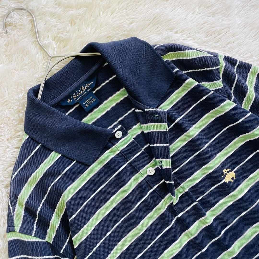 1円【BROOKS BROTHERS】半袖ポロシャツ【ブルックスブラザーズ/ロゴ