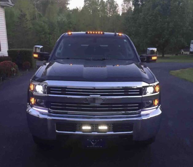 # roof marker te.- Lee marker smoked orange amber LED Dodge Ram Ame car Delica silvered Tahoe Suburban f150