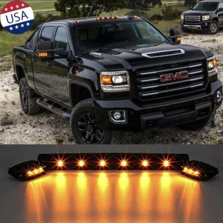 # roof marker te.- Lee marker smoked orange amber LED Dodge Ram Ame car Delica silvered Tahoe Suburban f150