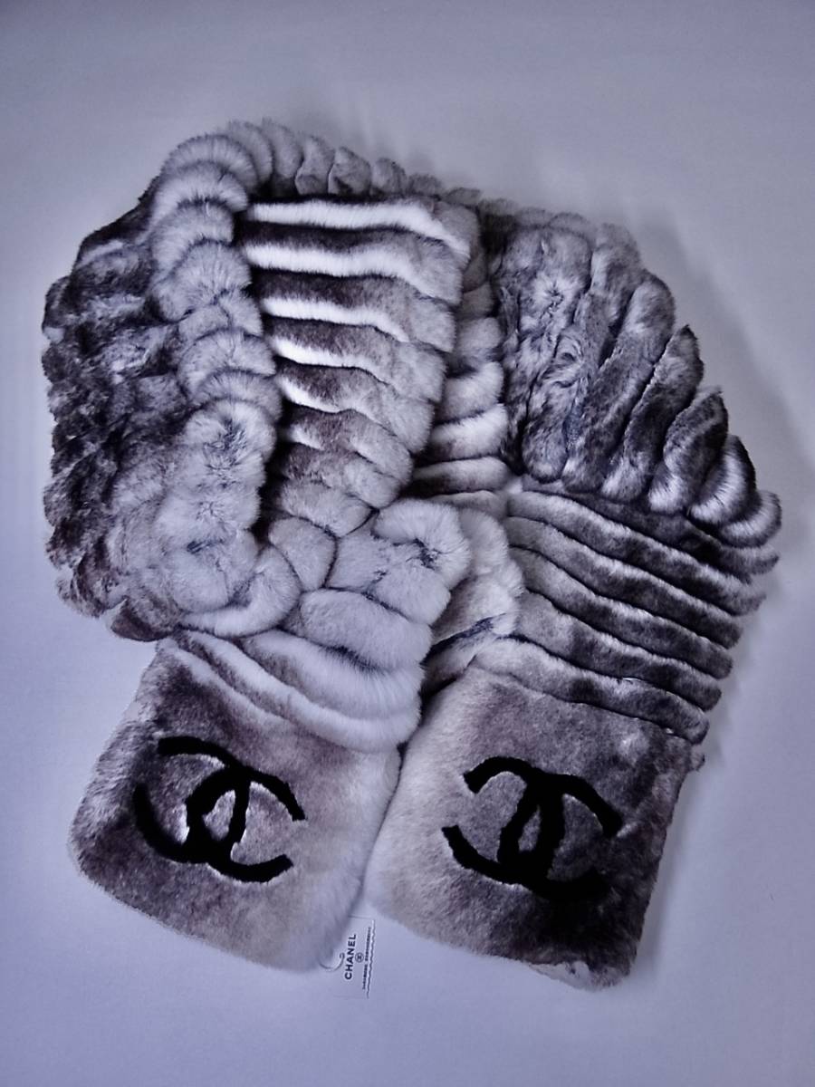 いいスタイル ★☆未使用タグ付き ココマーク☆★ ブラウングレー マフラー オリラグファー シャネル CHANEL その他 いいスタイル ★☆未使用タグ付き ココマーク☆★ ブラウングレー マフラー オリラグファー シャネル CHANEL その他