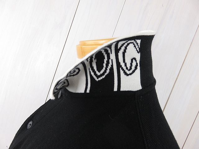 クロコダイル　半袖ポロシャツ　黒　刺繍入り　M_画像6