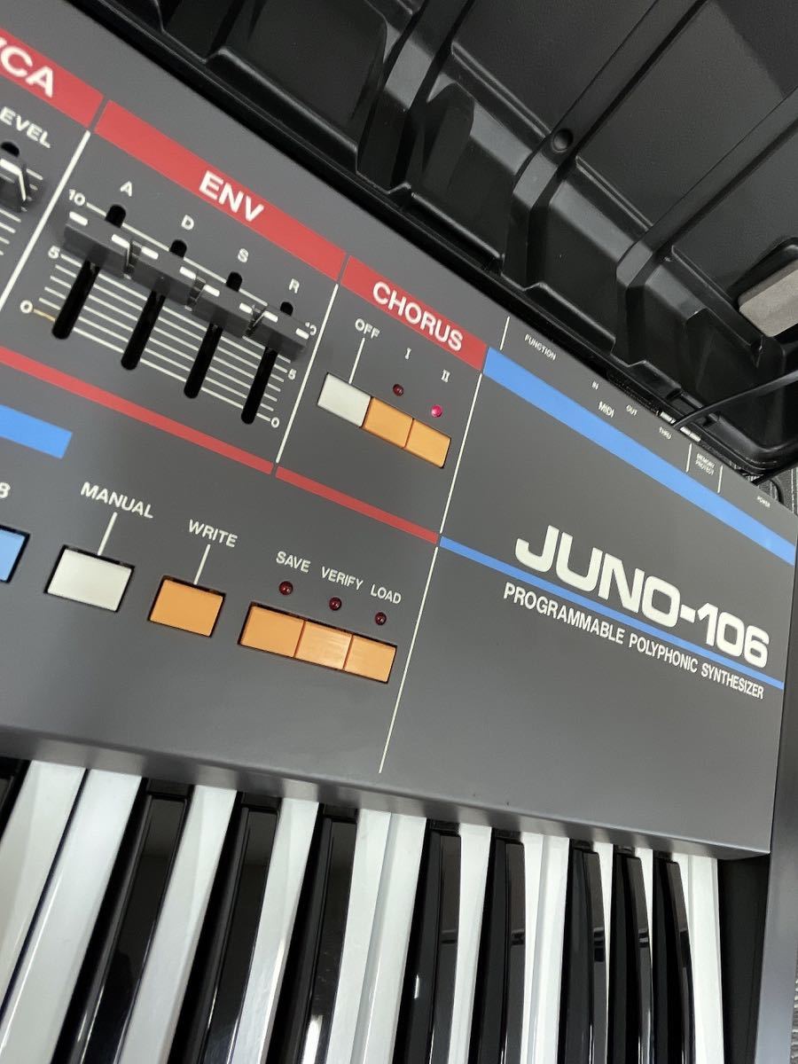 Roland ローランド JUNO-106 ポリフォニックシンセサイザー 通電確認