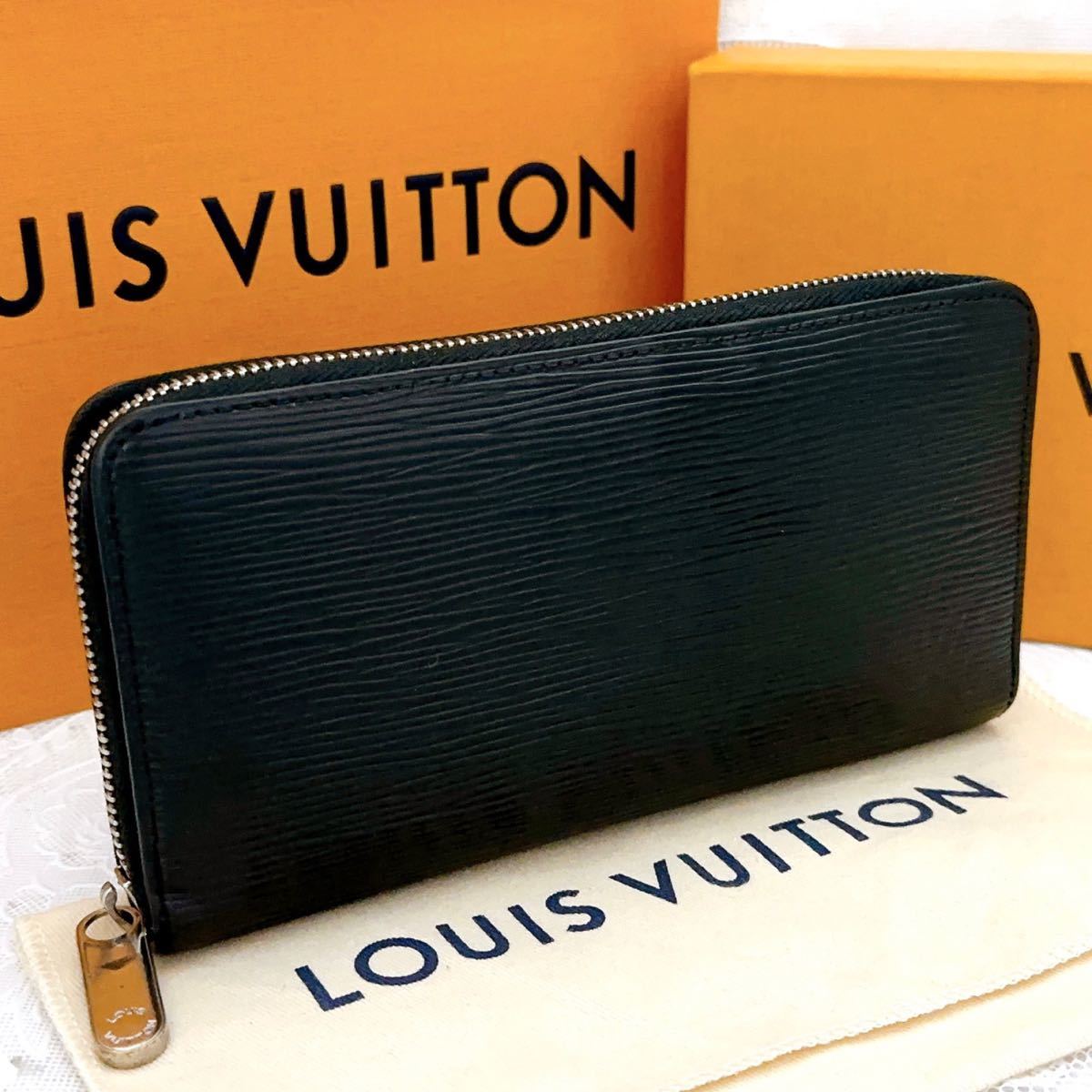 LOUIS VUITTON ルイヴィトン 長財布 エピ ジッピー・ウォレット ノワール M メンズ レディース　ラウンドファスナー 黒  ブラック