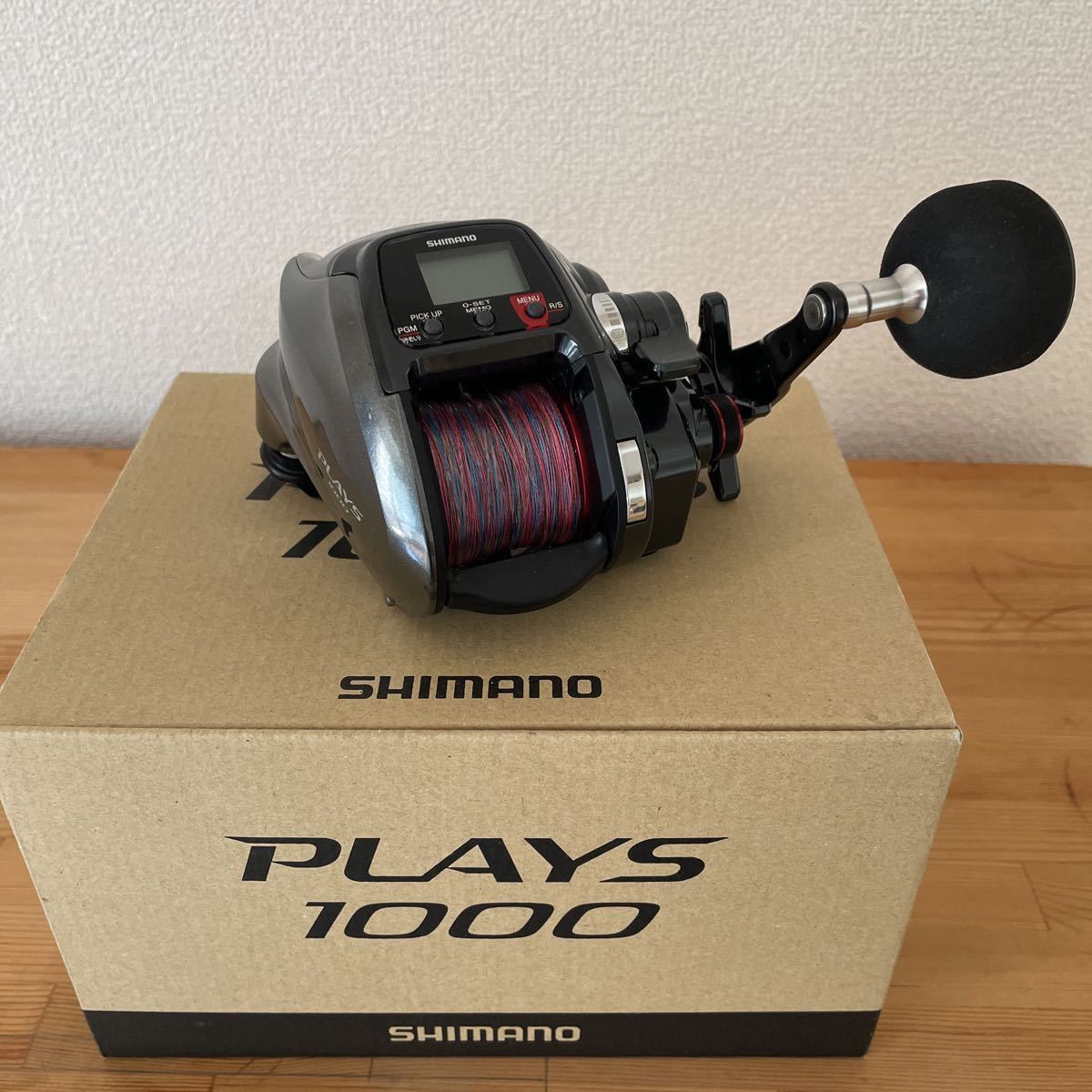 SHIMANO PLAYS 1000シマノ電動リール プレイズ 電源コード付き 箱 説明