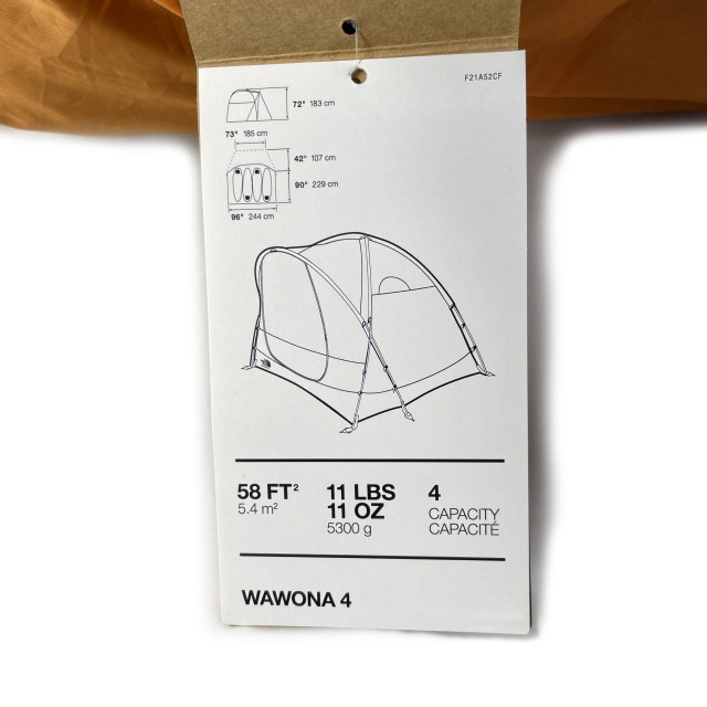 1円~!売切!【正規新品】THE NORTH FACE WAWONA 4-PERSON TENT 1円~!売切!【正規新品】THE NORTH FACE WAWONA 4-PERSON TENT
