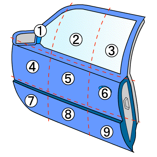 プロボックス CBA-NCP58G 左FドアASSY_画像5