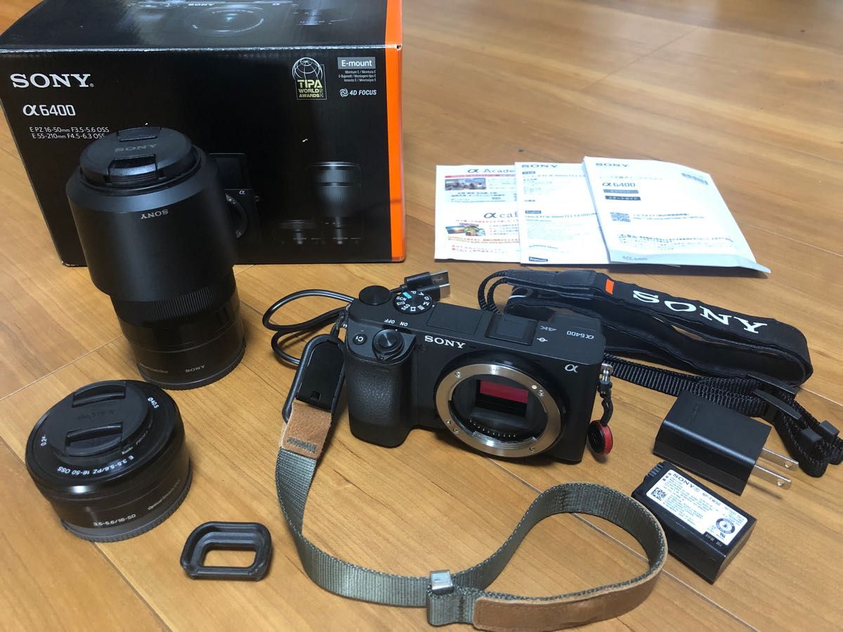 SONY α6400ダブルズームレンズセット 使用少ない美品 Yahoo!フリマ（旧）-