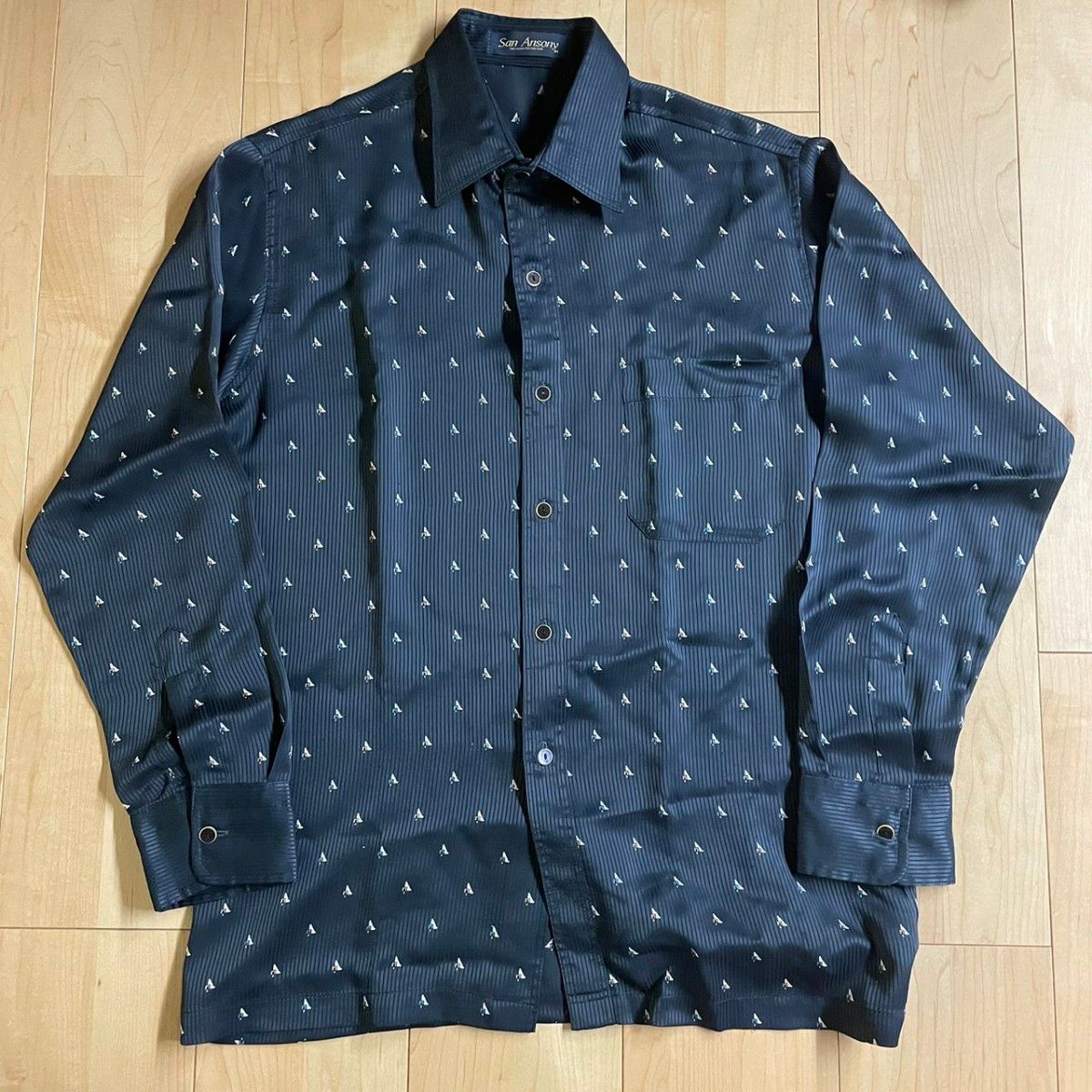 メンズ 総柄 レトロ ペイズリー バティック 柄シャツ まとめ売り セット 長袖ポロシャツ アメリカ オススメ 古着 古着卸