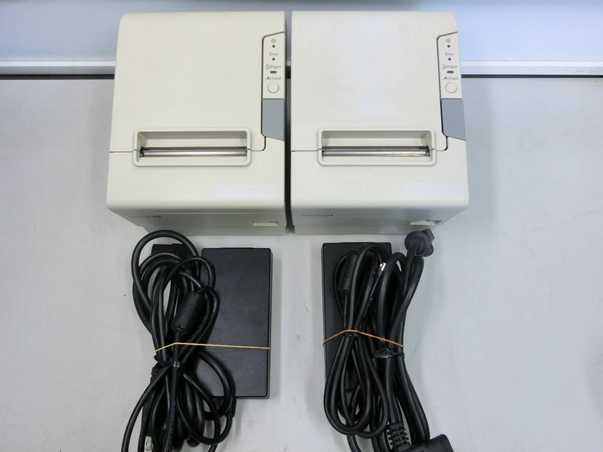 ▲▽EPSON/エプソン サーマルプリンタ TM-T88V M244A (LAN) 2台セット14△▼の画像1