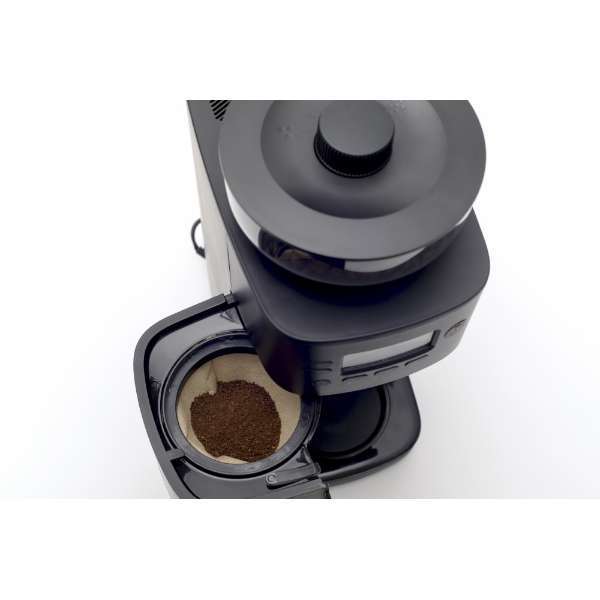 ◎新品◎siroca/シロカ コーン式全自動コーヒーメーカー SC-C251(K) カフェばこPRO ブラック[ガラスサーバー/デカフェモード搭載]_画像3