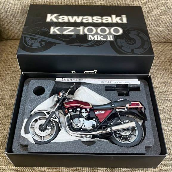 絶版美品1/12 Wit's KAWASAKI kZ1000 mk.Ⅱ Mk Ⅱ ウィッツ 川崎 カワサキ ルミナスダークレッド ダイキャストバイク 検索 z1 z2 zⅠ zⅡ_画像1