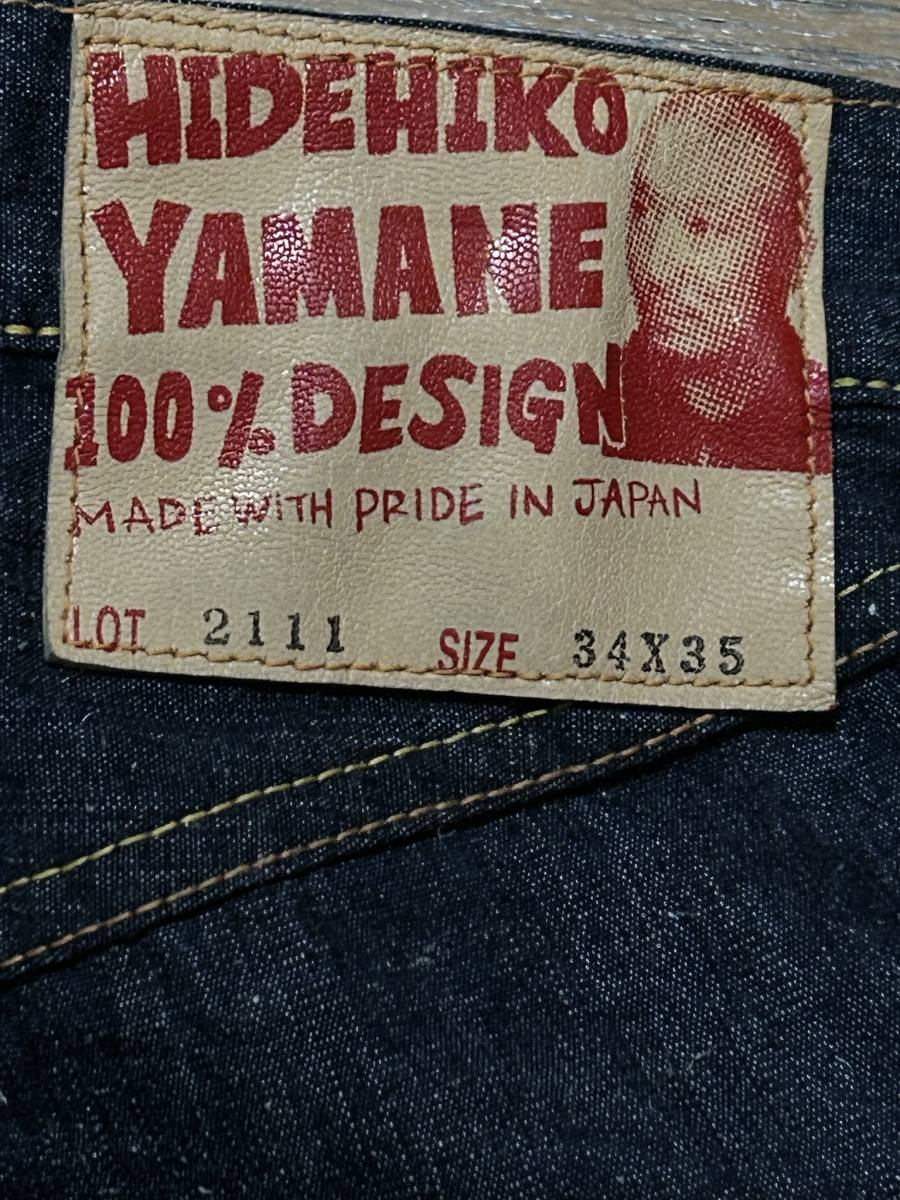 ※EVISU PARIS エヴィスパリス エビス LOT 2111 かもめリング刺繍 メニーポケット セルビッチデニムパンツ 濃紺 日本製 34 BJBC.H_画像9