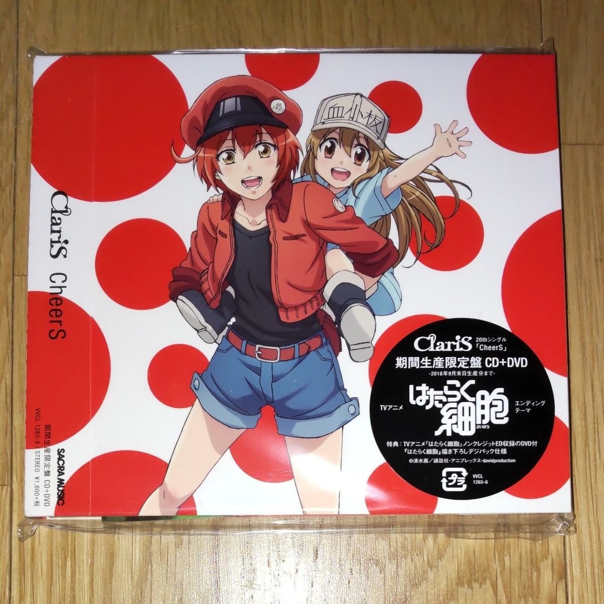 CD ClariS/CheerS 期間生産限定盤 DVD付 (TVアニメ はたらく細胞 EDテーマ) [SME]