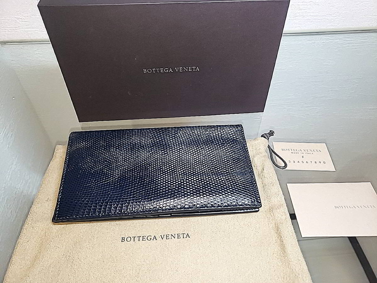 最前線の ボッテガベネタ BOTTEGA 超美品 リザード 長財布 VENETA 財布