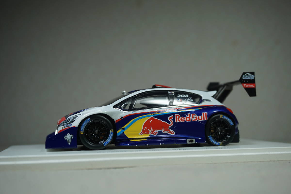 1/43 ローブ パイクスピーク 優勝 spark Peugeot 208 T16 Loeb 2013 Pikes Peak winner プジョー ヒルクライム レッドブル 208T16_画像1