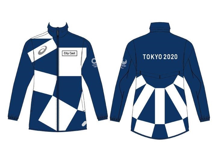 即決 アシックス 東京2020オリンピック パラリンピック シティボランティア ウィンドブレーカー ジャンパー ユニフォーム 上着 非売品 L_イメージ