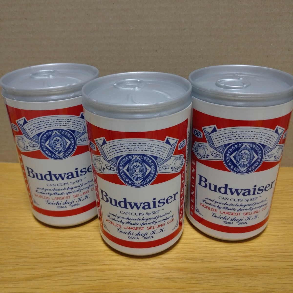 Budweiser コップ セット キャンプ アウトドア 小物入れ バドワイザー cup japan 限定 希少 収納式 収納 世田谷ベース オブジェ 飾り 置物 _画像3