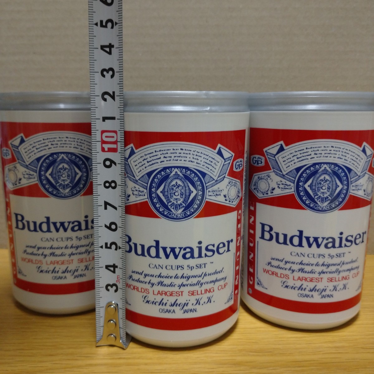 Budweiser コップ セット キャンプ アウトドア 小物入れ バドワイザー cup japan 限定 希少 収納式 収納 世田谷ベース オブジェ 飾り 置物 _画像5