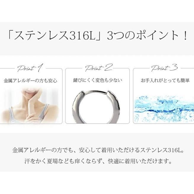 ネックレス キュービックジルコニア ステンレス ピンクゴールド色 普段使い 金属アレルギー対応 アクセサリー 高品質 レディース ギフト_画像5