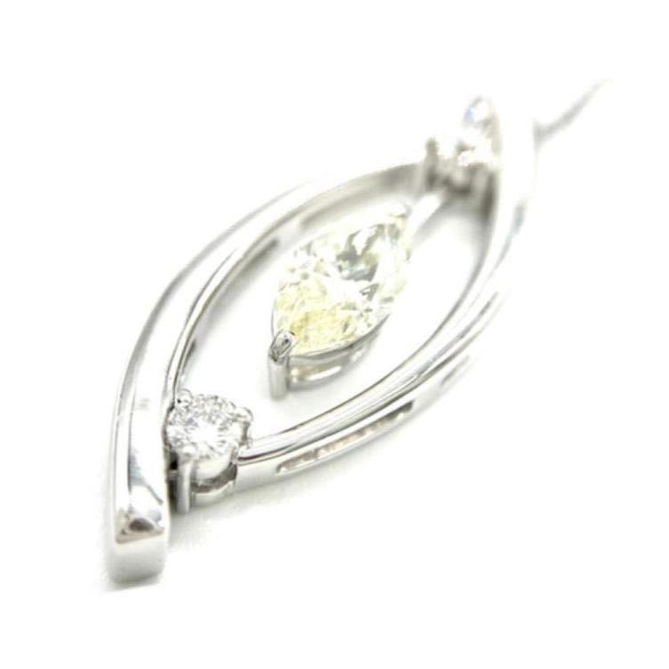 ネックレス ダイヤモンド 18金ホワイトゴールド 普段使い ペンダント アクセサリー ジュエリー 金性刻印入り 高品質 レディース ギフト