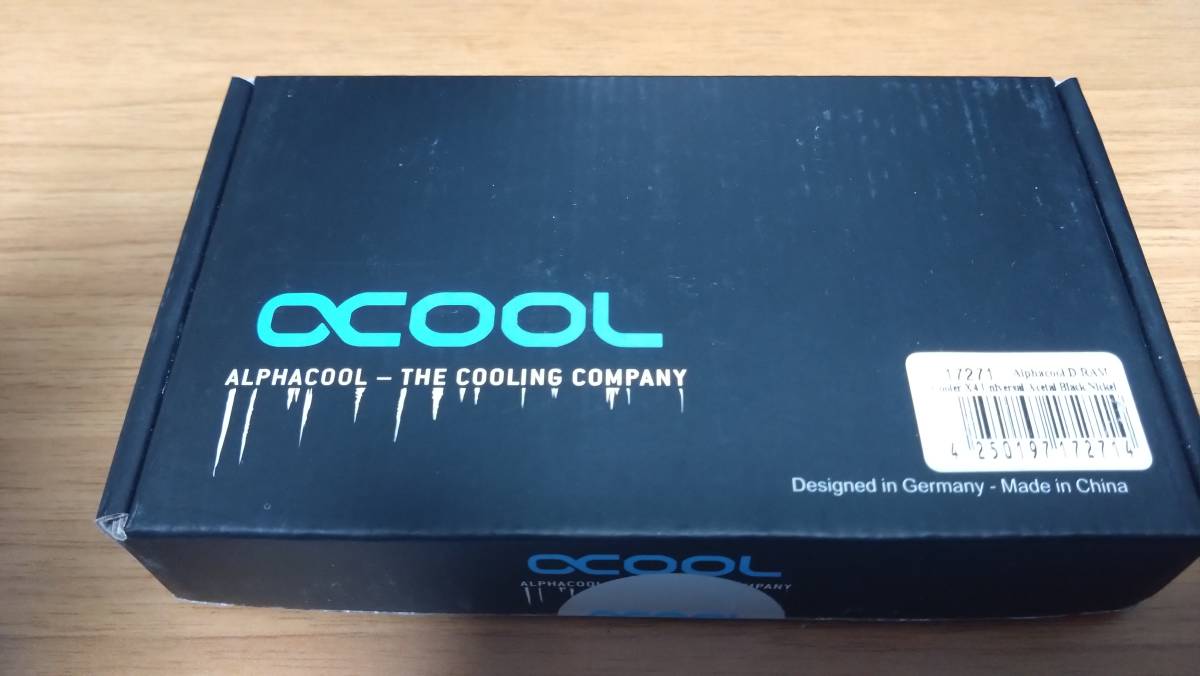 Alphacol D-RAM Cooler X4 Universal-Acetal Black Nickel 未開封 未使用 送料無料 水冷 _画像1