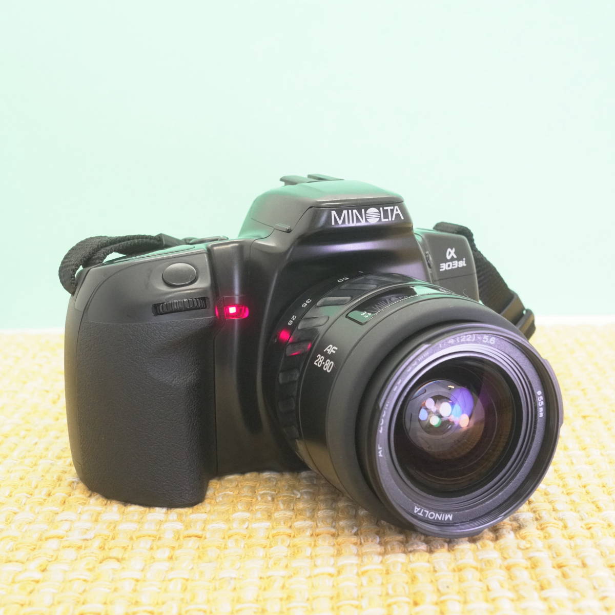 動作確認済◎ミノルタ α303si レンズ2本セット フィルムカメラ-
