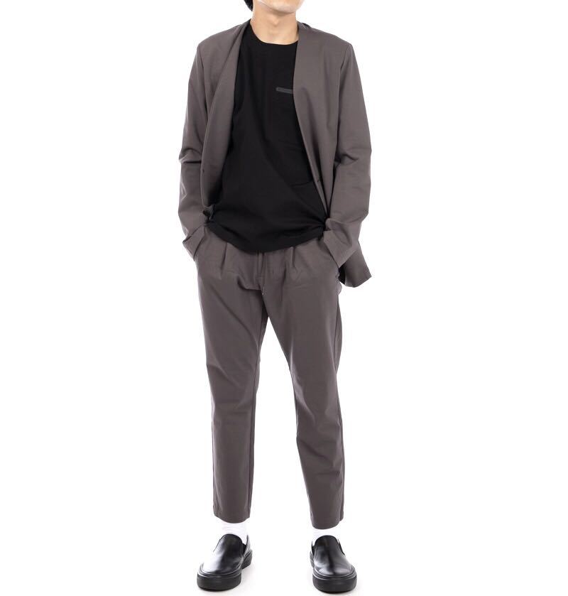 【ATTACHMENT】アタッチメント PONTE JERSEY REGULAR FIT EASEY PANTS イージー トラウザーズ パンツ AP12-244 グレー 3 美品 定価25300円_画像1