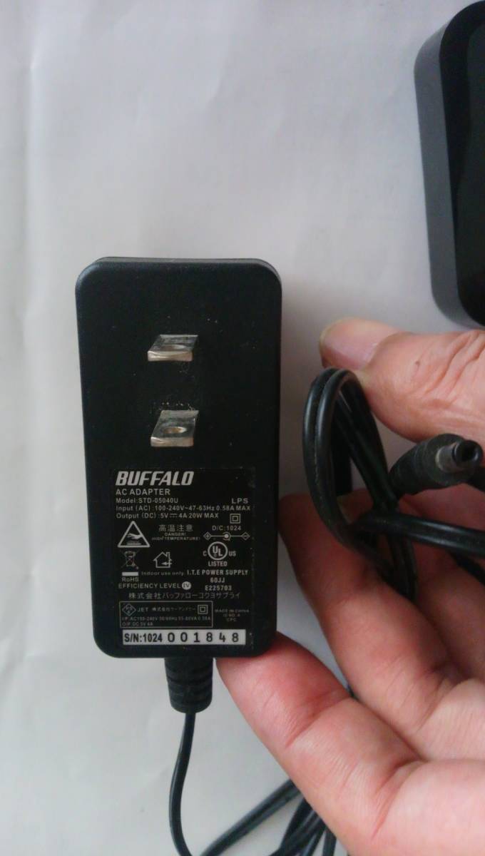 BUFFALO/バッファロー 4ポートセルフパワーUSB3.0ハブ BSH4A03U3 ACアダプター付属 _画像6