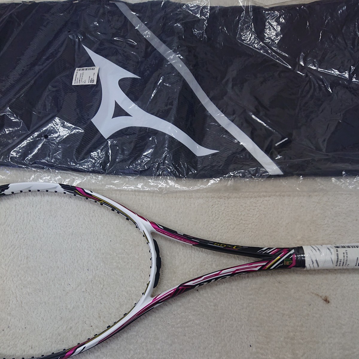  Mizuno Dio s50-C ( soft tennis ) solid black × magenta Mizuno 63JTN066 64