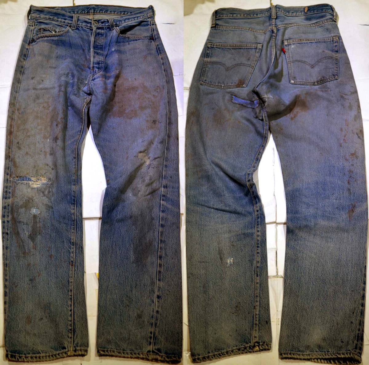 無料配達 v595/LEVIS501 66後期 70's ヴィンテージ 初期 前期生地 色